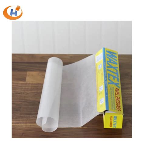 Wax Paper Rolls For Food Grease Proof Deli Wrapper Pre Cut Natural Wax