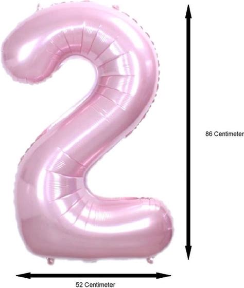 Ballon Cijfer Jaar Roze Verjaardag Versiering Cijfer Helium Ballonnen