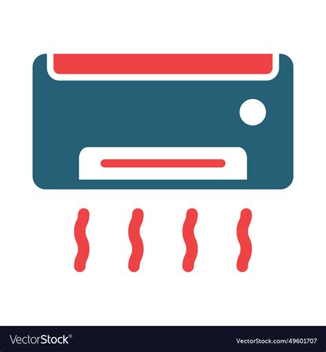 Air Conditioner Glyph Two Color Icons Royalty Free Vector