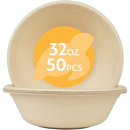 Amazon Tessco 100 Pack Large Disposable Paper Bowls For Salad Soup