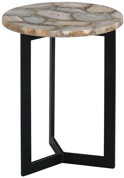 Hammary® Hidden Treasures Beige Marble Top Accent Table With Black Base Bob Mills Furniture