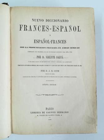 NUEVO DICCIONARIO FRANCÉS ESPAÑOL Y ESPAÑOL FRANCÉS CON LA