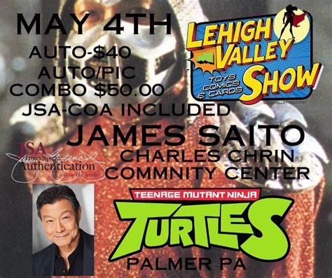 Meet James Saito-TMNT Shredder, 4100 Green Pond Road, Easton, PA ...