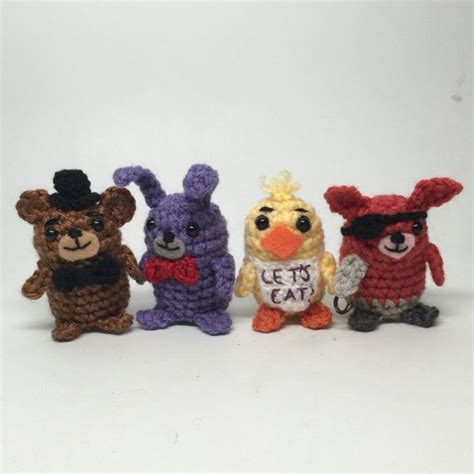 Easy Pattern Pdf Fnaf Five Of Freddys Nights At A Pizza Place Crochet Doll Amigurumi Patterns