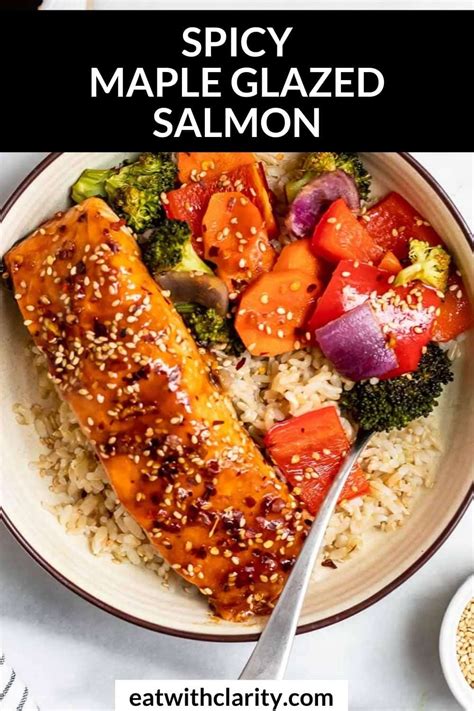 Sheet Pan Maple Soy Glazed Salmon Eat With Clarity