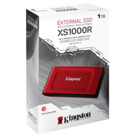 Kingston Xs R Tb Usb Type C Kirmizi Tasinabilir Harici Ssd