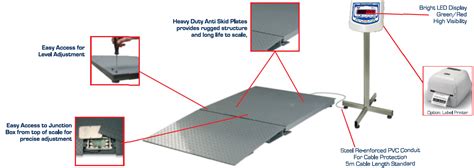 large platform scales weight