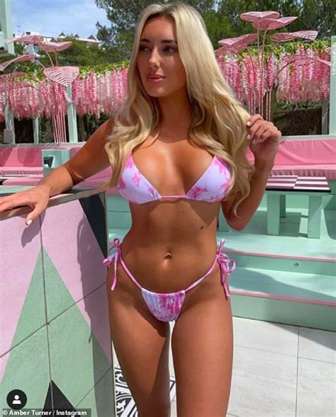 Towie S Amber Turner Wears Tiny Pink Tie Dye Bikini In Ibiza Daily