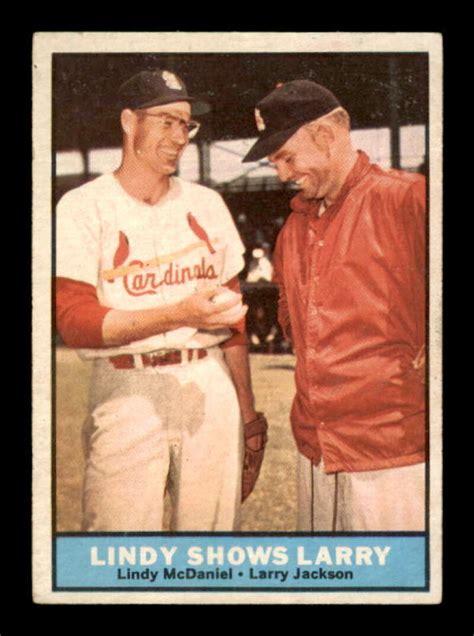 Topps Lindy Mcdaniel Larry Jackson Vg Vgex Cardinals Lindy S