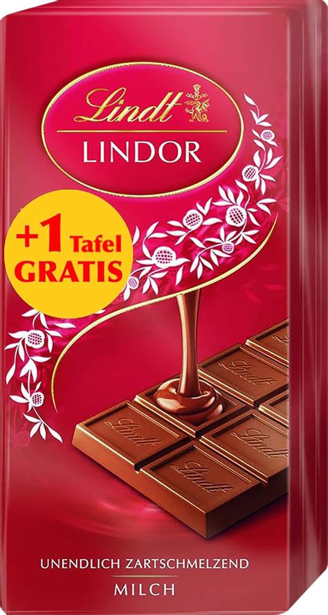 Lindt Schokolade Lindor Milch Er Bundle X G Tafel Feinste