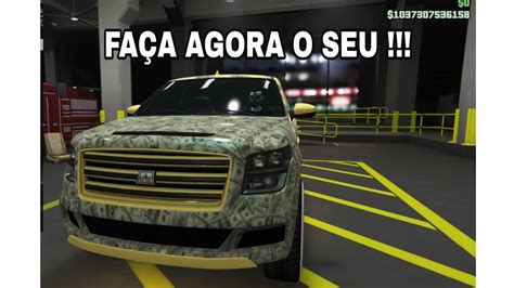 COMO FAZER UM CARRO MODDED ESTAMPA DÓLAR GTA 5 ON LINE YouTube