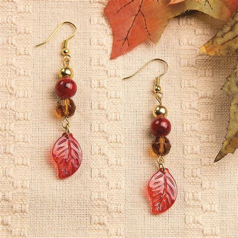 Fall Leaf Earring Idea Leaf Earrings Earrings Handmade Fish Hook