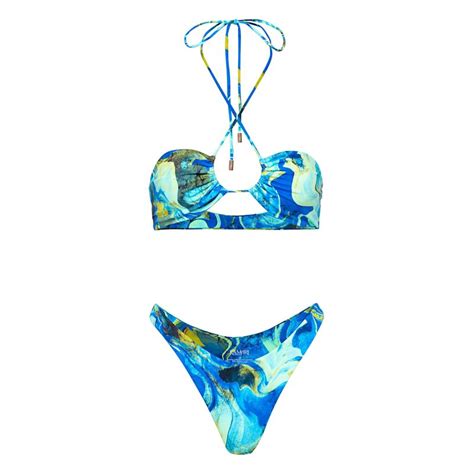 Skye Bandeau Bikini Top Kamari Swim Wolf Badger