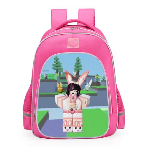 Roblox Bedwars Axolotl Amy Easter Bunny Skin School Backpack Shirt Chic