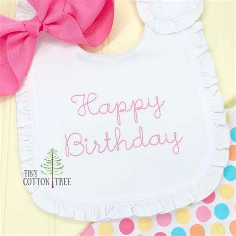 First Birthday Bib Girl Etsy