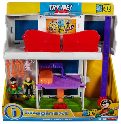 NEW BEST Fisher Price Imaginext Teen Titans Go Tower Play set Boy Toy 692761850378 | eBay