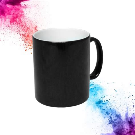 Taza Magica Negro Mate De 11 OZ De Alta Calidad Para Sublimar