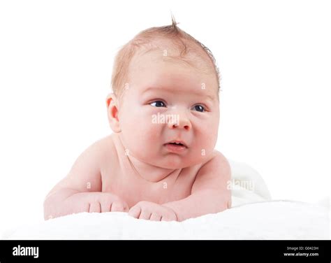 Portrait Of Adorable Baby Beautiful Baby Boy On W Stock Photo Alamy