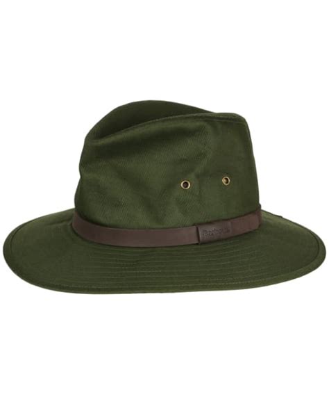 Mens Barbour Cotton Bushman Hat