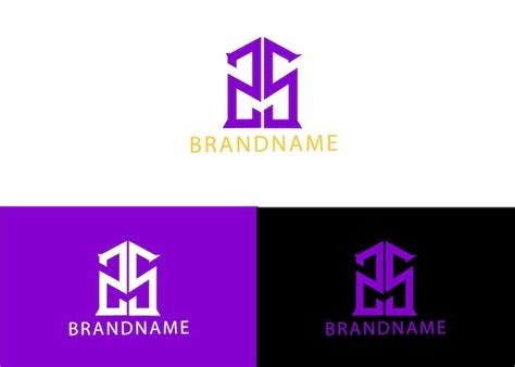 Premium Vector Modern Monogram Initial Letter Zs Logo Design Template