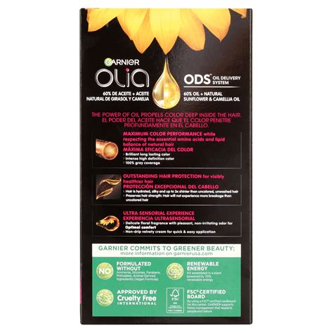 Garnier Olia Oil Powered Permanent Hair Color 6 3 Light Golden Brown