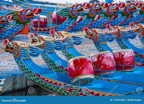 Dragon Boats In Taipei Taiwan Editorial Image Image Of Sport Dragon