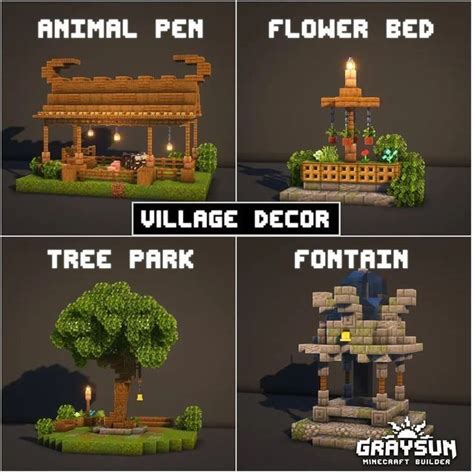 Minecraft Builds And Tutorials On Instagram Which Village Decoration