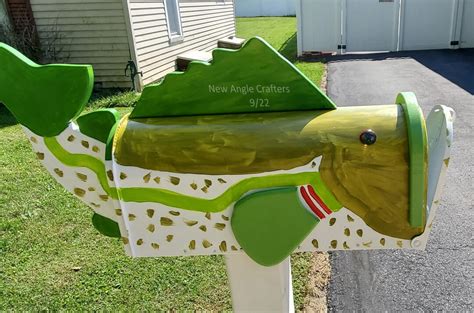 Bass Mailbox Fish Mailbox Rural Mailbox Handmade Mailbox - Etsy