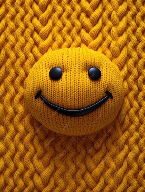 Premium AI Image | Smiling yellow emoji