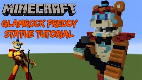 Minecraft Tutorial RE DO Glamrock Freddy Statue Five Nights At Freddy