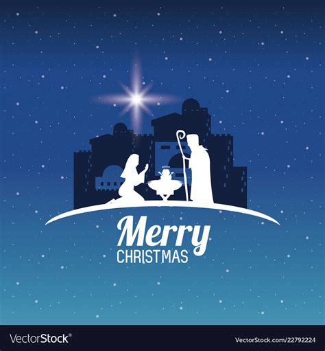 Traditional christian christmas Royalty Free Vector Image