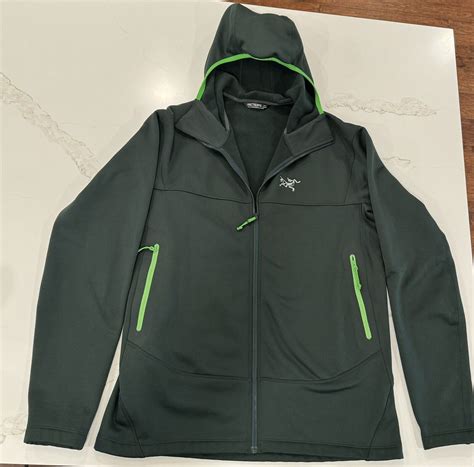 Arcteryx Arenite Dark Green Anaconda Fleece Lined Fu Gem