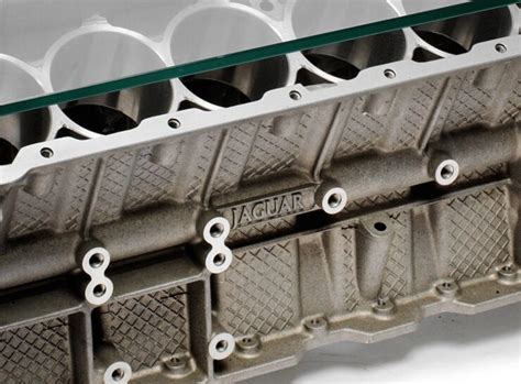 A Jaguar V12 Engine Block Coffee Table