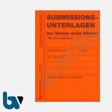 Borgard Verlag Shop Angebotsaufkleber Submissionsunterlagen