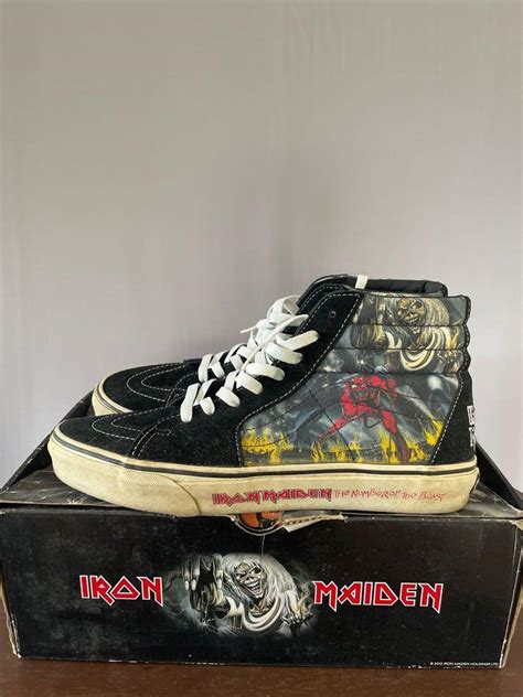 Vans Iron Maiden Sk8 Hi Mens Fashion Footwear Sneakers On Carousell