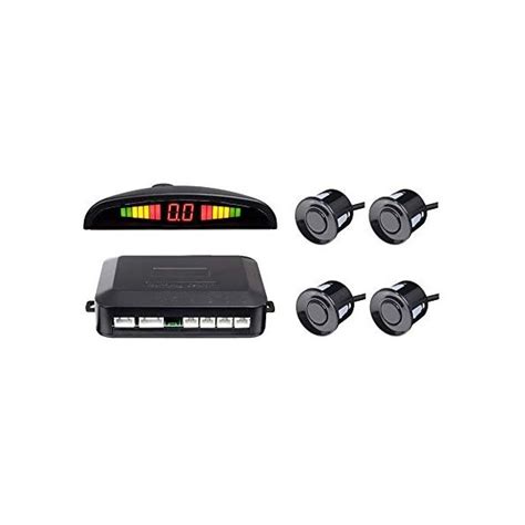 Kit 4 Sensori Di Parcheggio Per Auto Con Display Suono Led Acustico