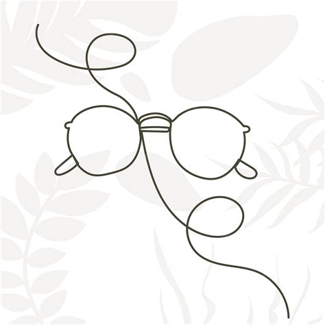 Premium Vector | Sunglasses line drawing sketch outline vector