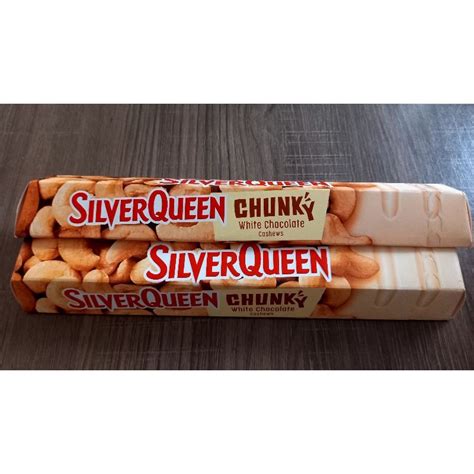 Jual Silver Queen White Chocolate Chunky Bar Cashew 95g Shopee Indonesia