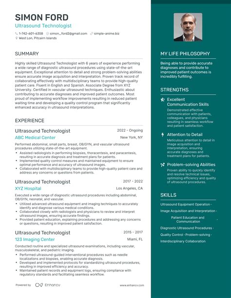 3 Successful Ultrasound Technologist Resume Examples And Writing Tips For 2024