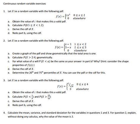 Solved Let X Be A Random Variable With The Following Pdf Chegg