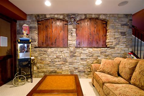 Aurora Colorado Rustic Basement Finish - Rustic - Basement - Denver ...