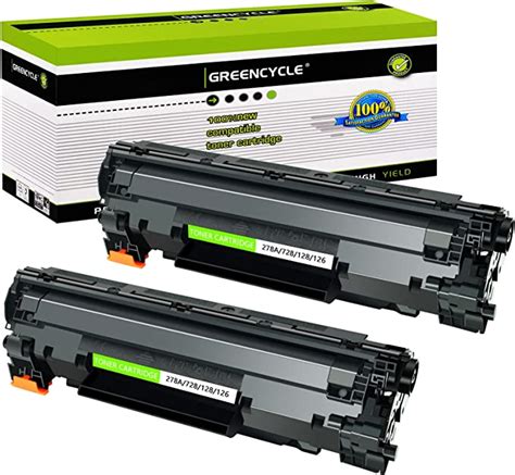 Greencycle 2 PK Black Laser Toner Cartridges Compatible For Canon C128