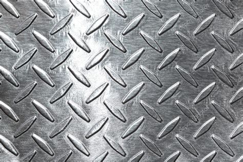 Silver Metal Background Seamless Diamond Plate Texture Wallpaper Tile