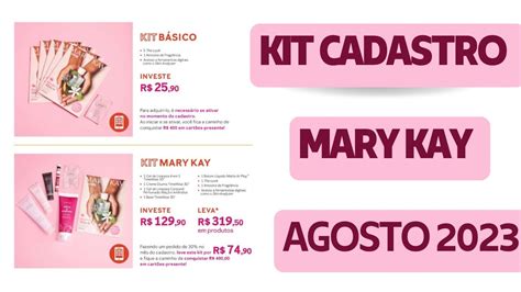 KIT CADASTRO MARY KAY AGOSTO 2023 YouTube