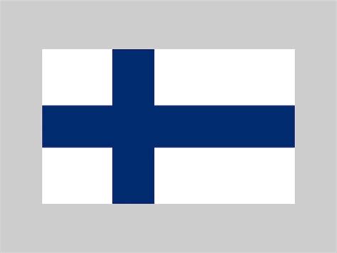 Premium Vector Finland Flag Official Colors And Proportion Vector