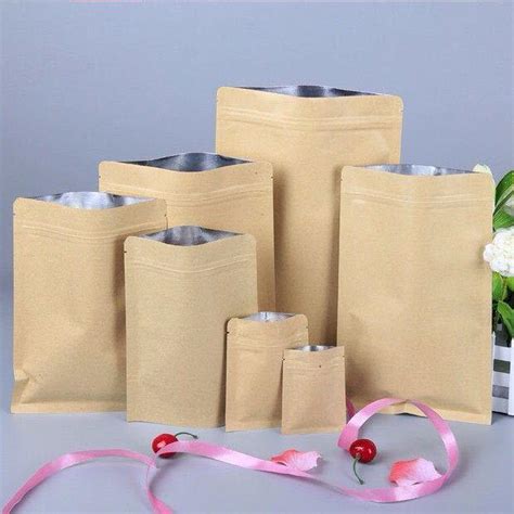 Nuts Packing Zipper Kraft Paper Bag Kolysen