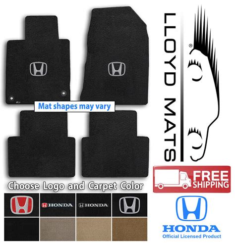 Lloyd Berber Carpet Mat Set For Honda Accord Pc Set Choose Logo