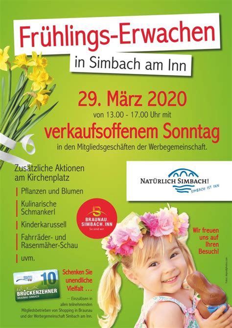 Frühlingserwachen mit verkaufsoffenem Sonntag Braunau Simbach Inn