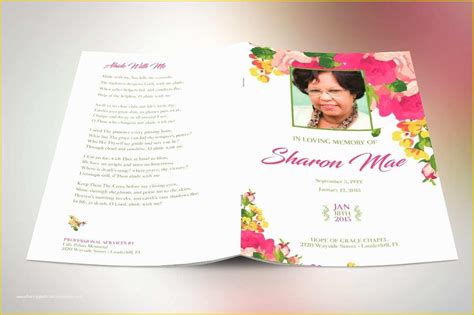 Free Obituary Template Photoshop Of 59 Beautiful Obituary Templates Shop Plus Publisher ...