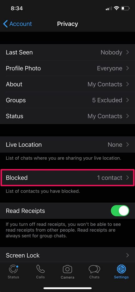 How To Block And Unblock Someone On Whatsapp For Iphone